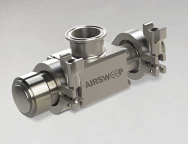 USDA Accepted AirSweep is ideal for applications requiring sanitary equipment or frequent cleaning.
