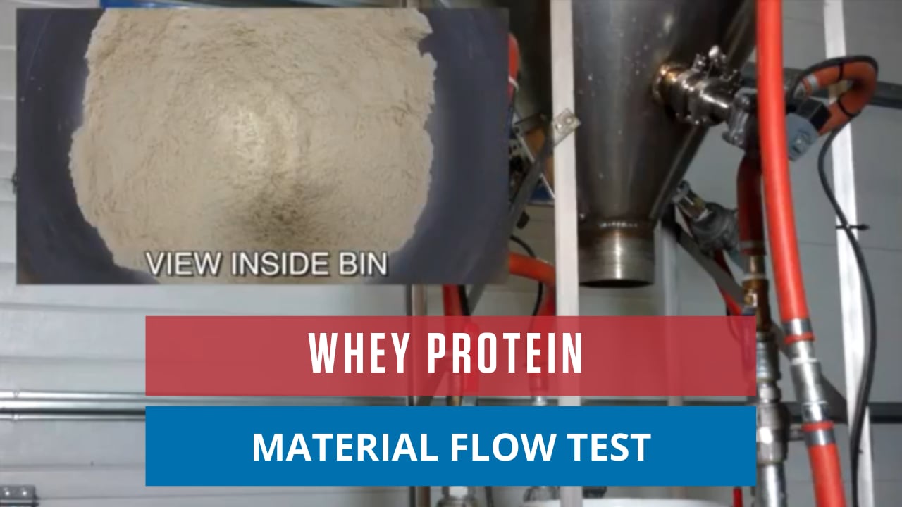 Whey Protein Material Flow Test