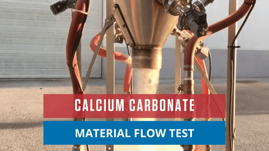 Calcium Carbonate Material Flow Test