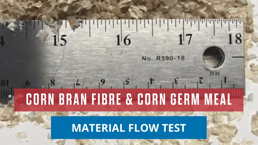 Corn Bran Fibre & Corn Germ Meal Material Flow Test