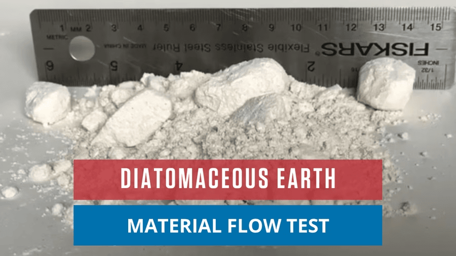 Diatomaceous Earth Material Flow Test