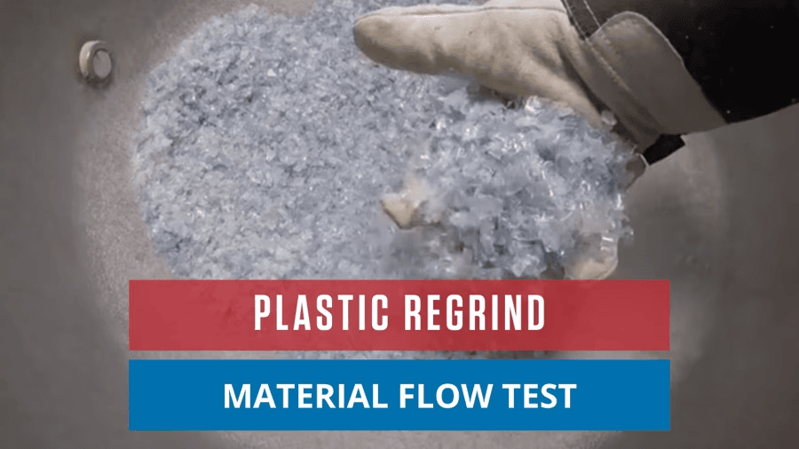 Plastic Regrind Material Flow Test