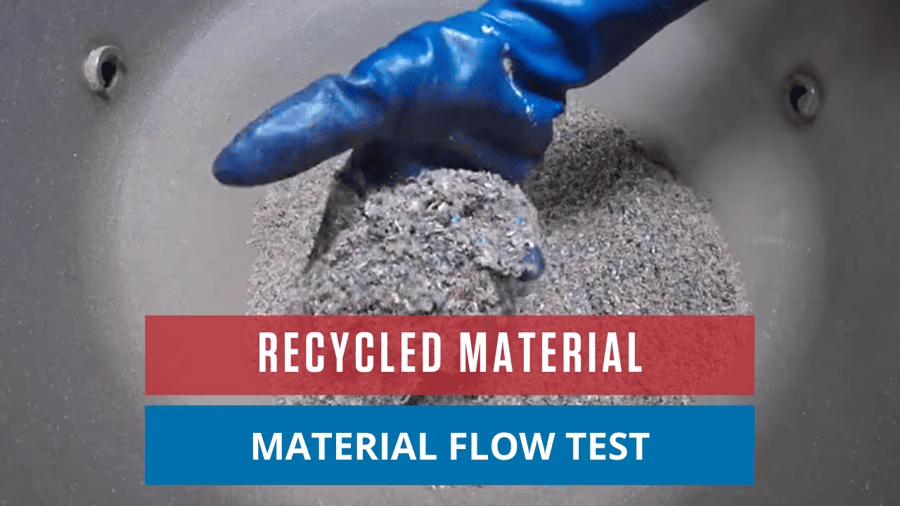 Recycled Material Flow Test