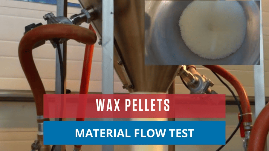 Wax Pellets Material Flow Test
