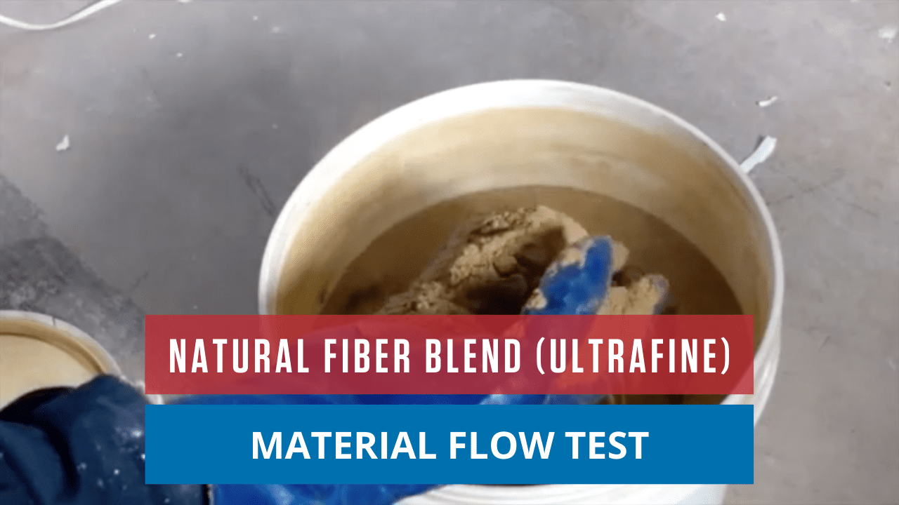 Organic Natural Fiber Blend (Ultrafine) Material Flow Test