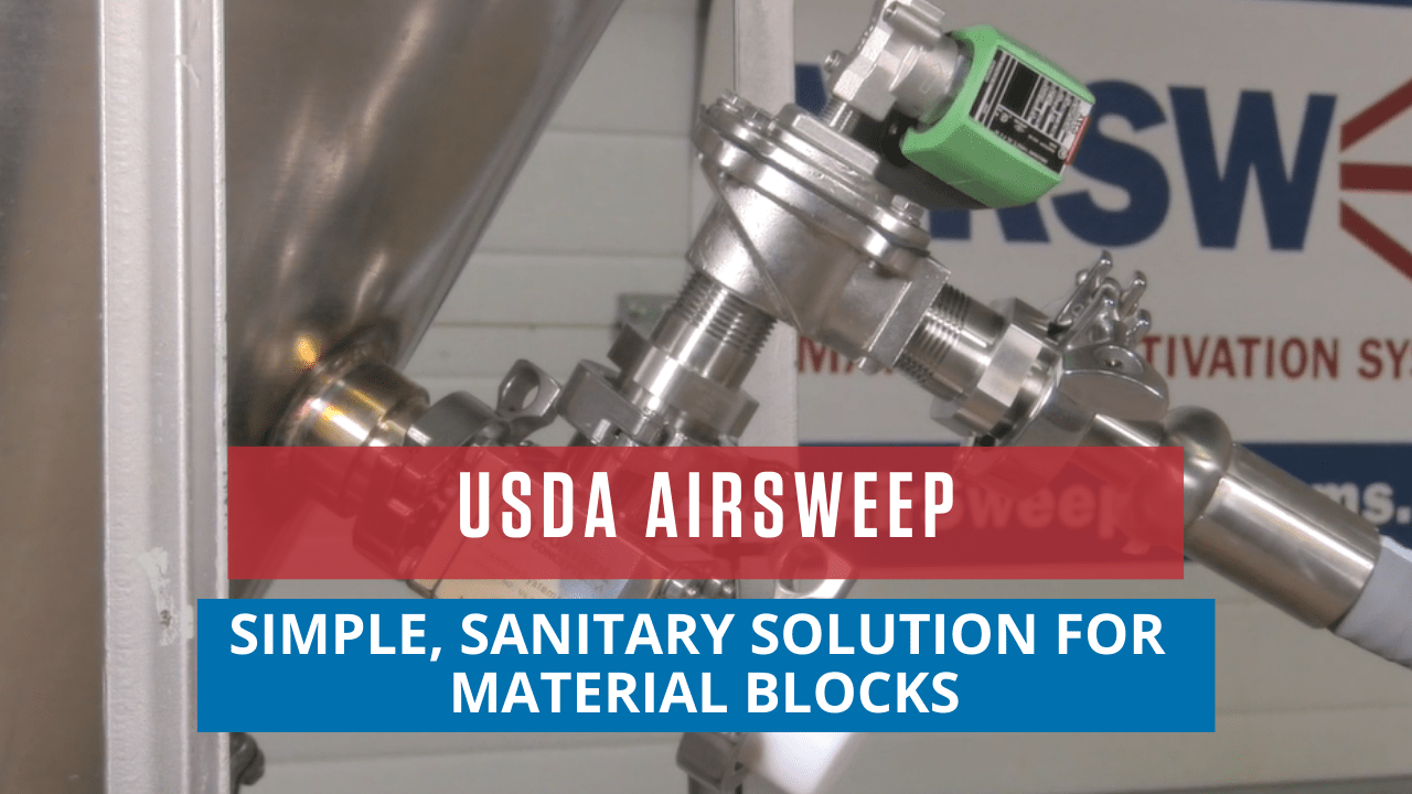 USDA AirSweep: Simple, Sanitary Solution for Material Blocks