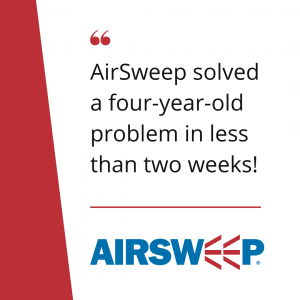 AirSweep testimonial