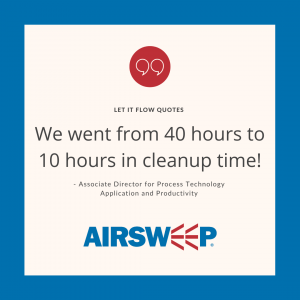 AirSweep cuts back on cleaning time quote