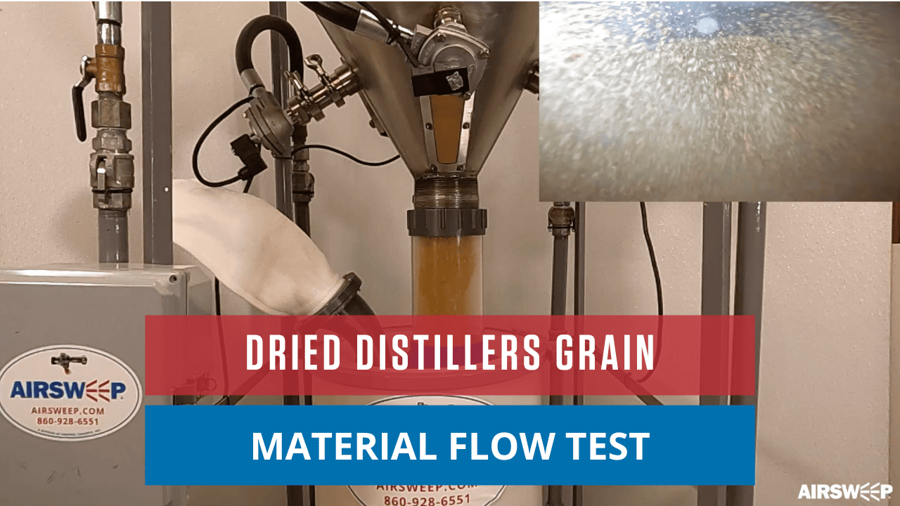 Dried Distillers Grain Material Flow Test